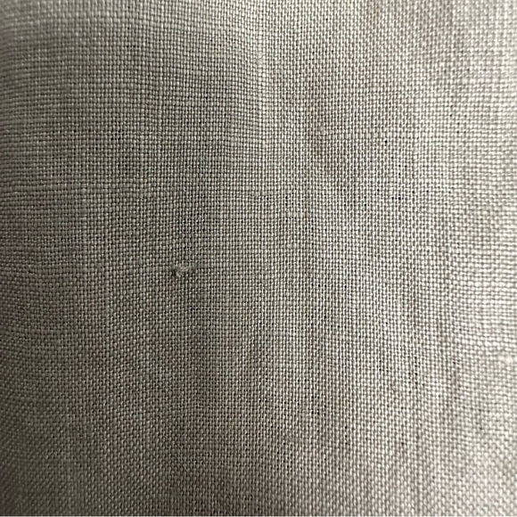 EILEEN Fisher Two Tone Coated Organic Linen Asym Zip Jacket M Stone Brown/Gray - Picture 10 of 10